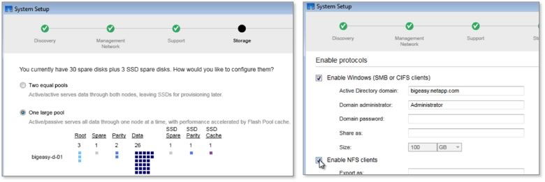 System Setup software makes it possible to get a FAS2500 system up and running with no storage expertise required.